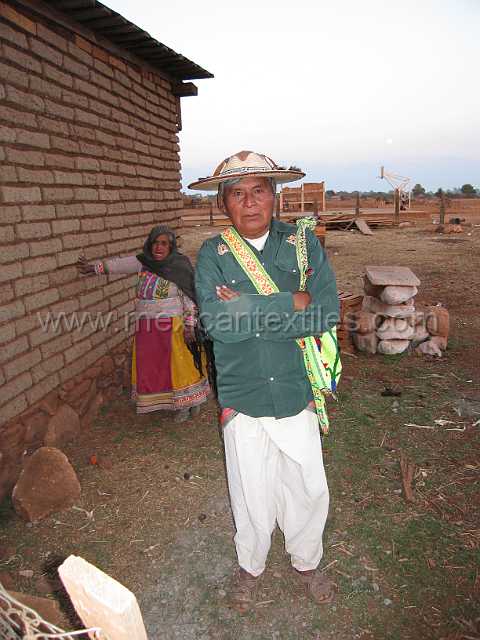cora_women_05.JPG - Cora man in typical Cora hat, bag and muslin pant, He also wears a loin cloth